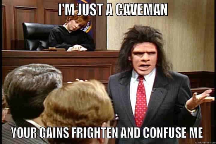Muscular caveman illustration representing ancestral human strength