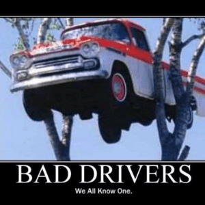Bad drivers analogy comparing personal trainer certification to a driving test