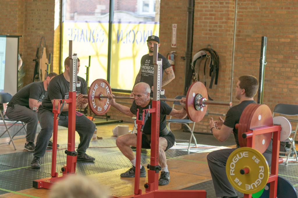 Bill Hosken, age 79, competing at the 2017 Starting Strength Challenge