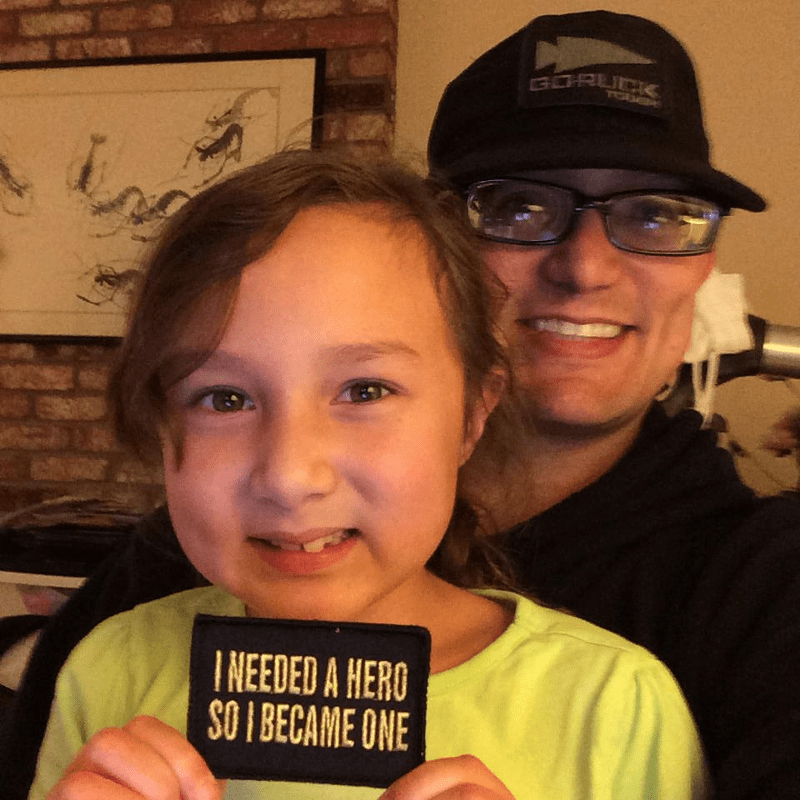 Girl and my hero patch